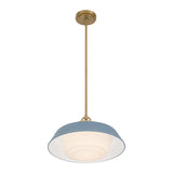 Crystorama Xander 16'' Vibrant Gold + Blue Pendant