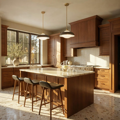 Crystorama Xander 16'' Vibrant Gold + Matte Black Pendant