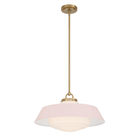 Crystorama Xander 20'' Vibrant Gold + Blush Pendant