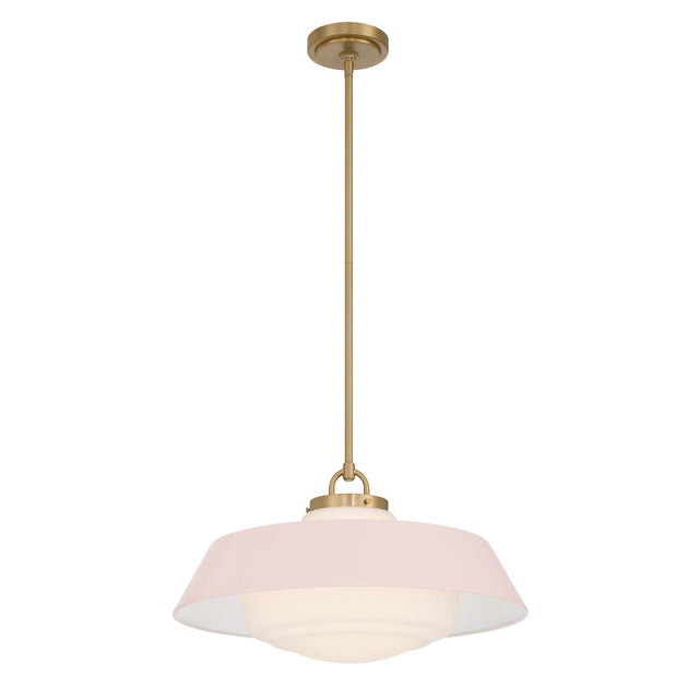 Crystorama Xander 20'' Vibrant Gold + Blush Pendant