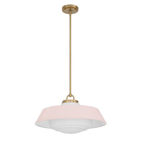 Crystorama Xander 20'' Vibrant Gold + Blush Pendant