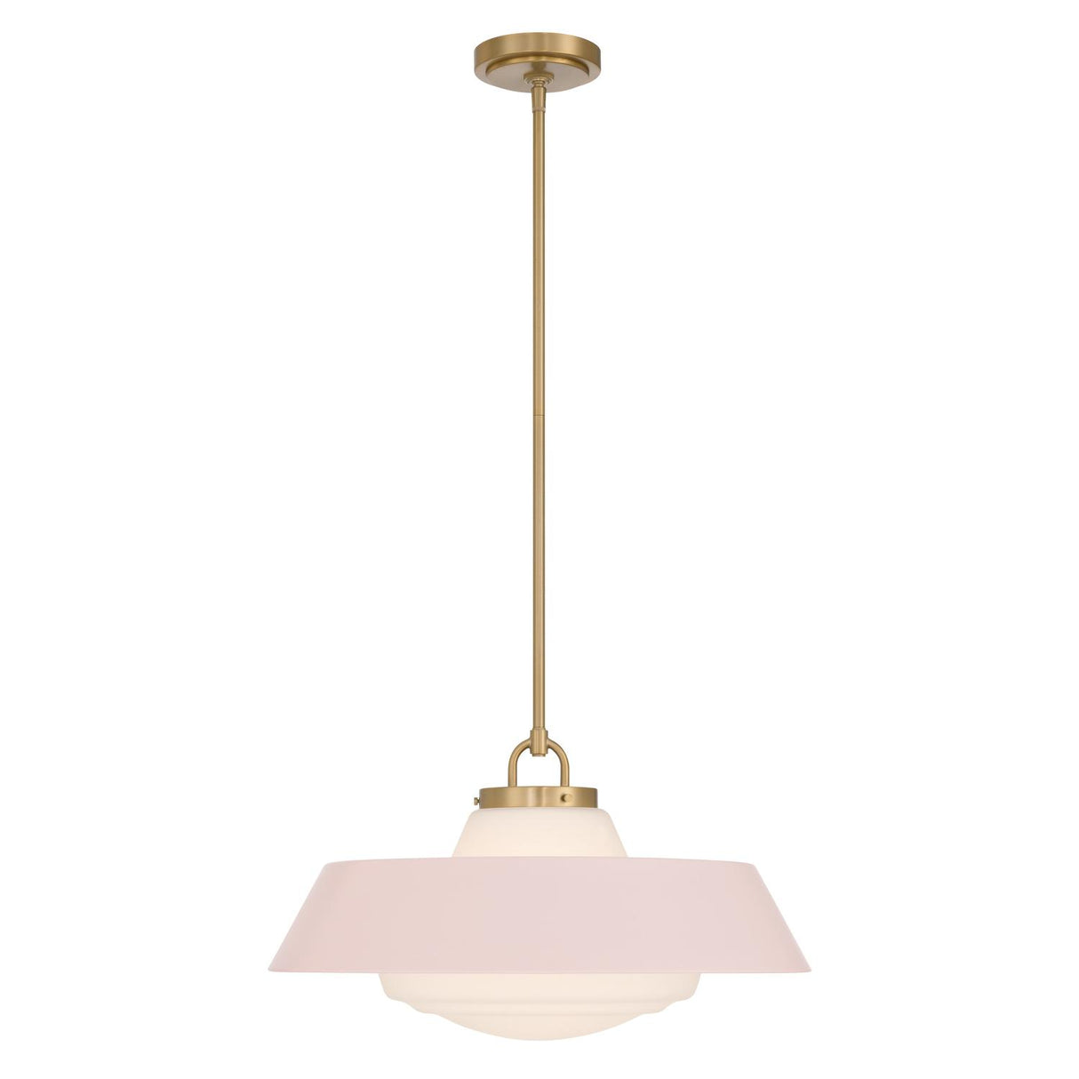 Crystorama Xander 20'' Vibrant Gold + Blush Pendant