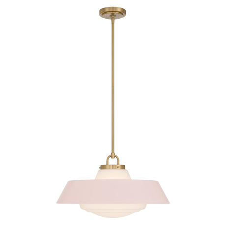 Crystorama Xander 20'' Vibrant Gold + Blush Pendant