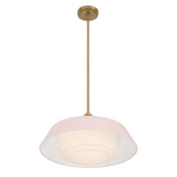 Crystorama Xander 20'' Vibrant Gold + Blush Pendant