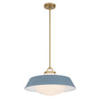 Crystorama Xander 20'' Vibrant Gold + Blue Pendant