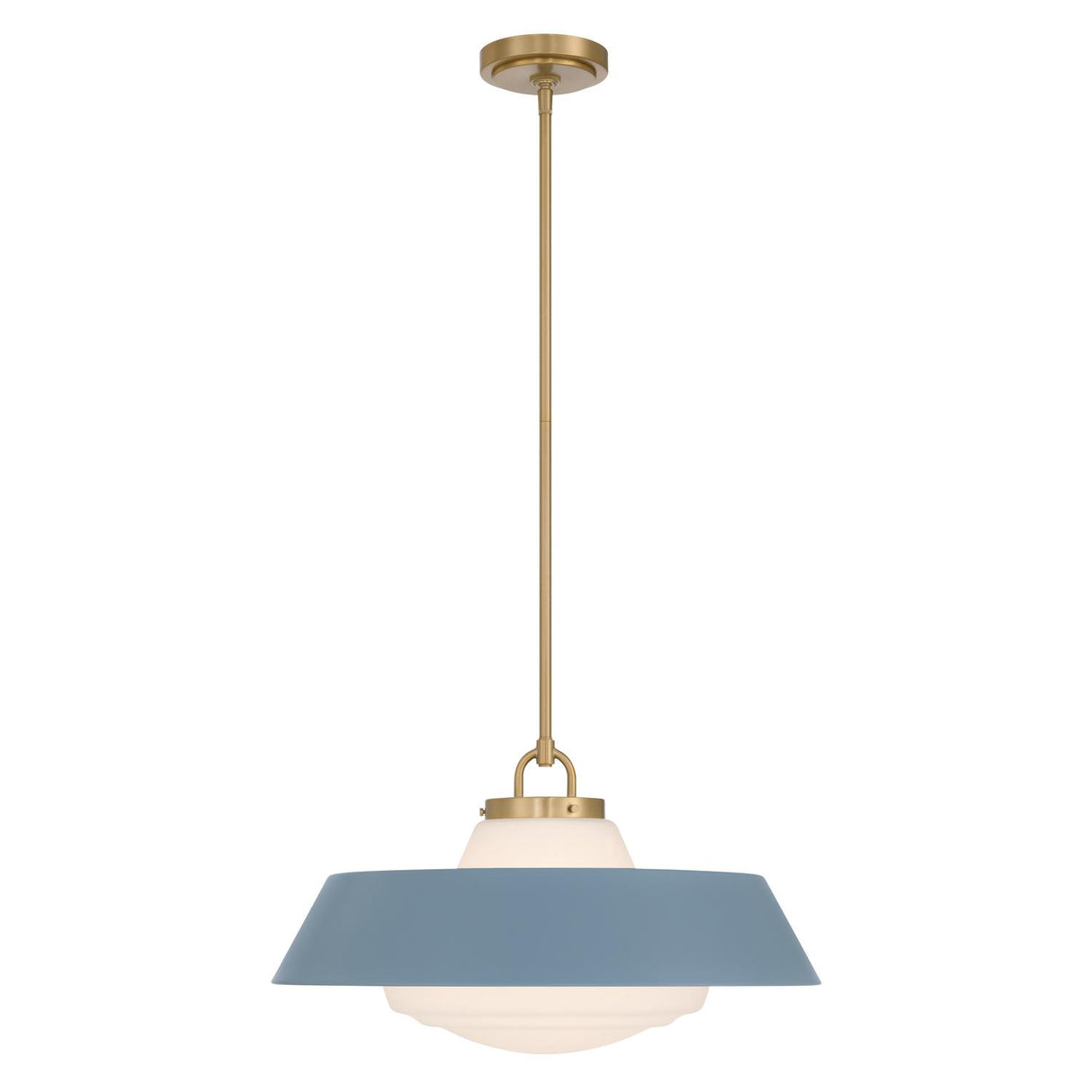 Crystorama Xander 20'' Vibrant Gold + Blue Pendant