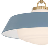 Crystorama Xander 20'' Vibrant Gold + Blue Pendant