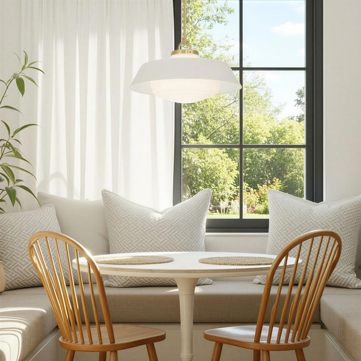 Crystorama Xander 20'' Vibrant Gold + White Pendant