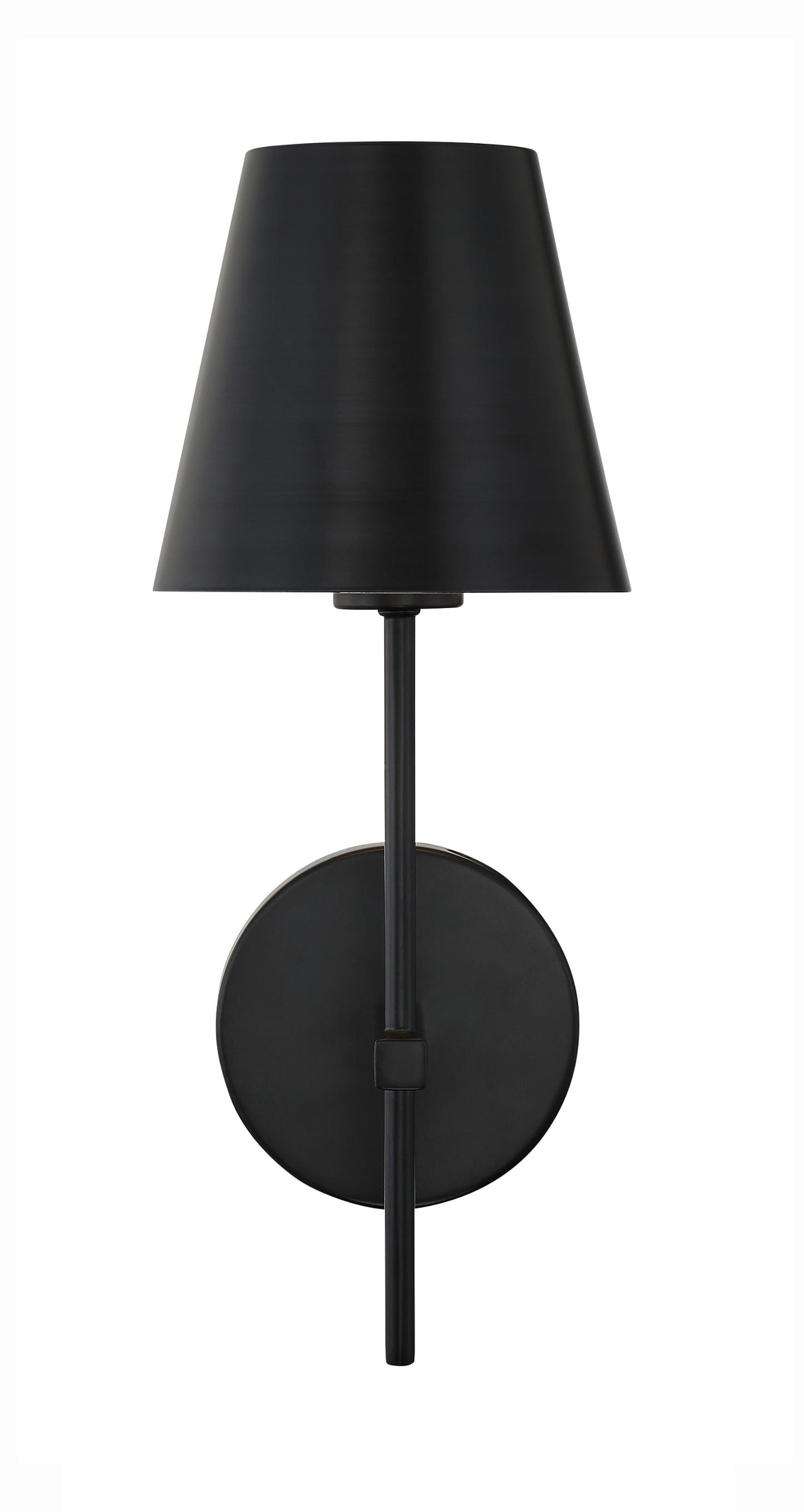 Crystorama Xavier 6'' Matte Black Sconce
