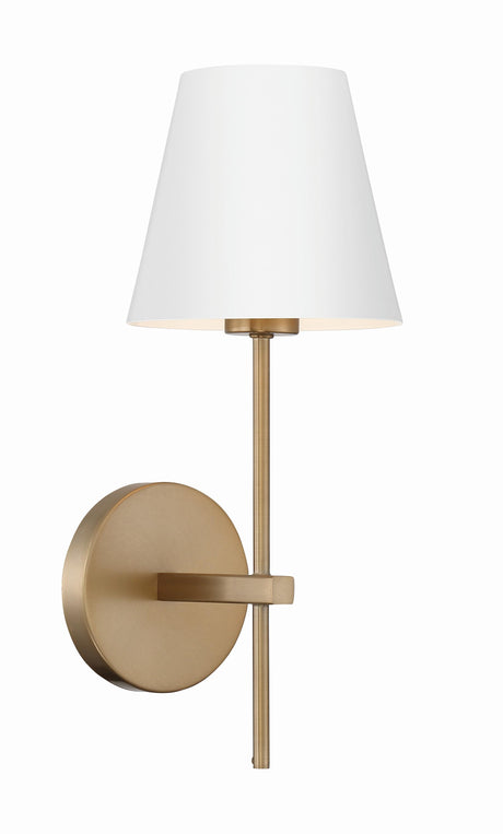 Crystorama Xavier 6'' Vibrant Gold Sconce