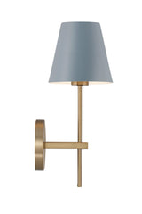 Crystorama Xavier 6'' Vibrant Gold + Blue Sconce