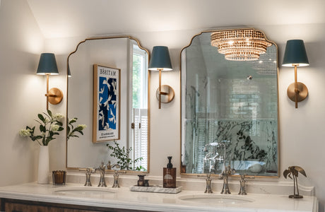 Crystorama Xavier 6'' Vibrant Gold + Blue Sconce