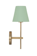 Crystorama Xavier 6'' Vibrant Gold + Green Sconce
