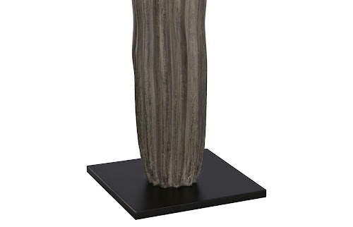 Phillips Collection Cast Cactus Sculpture Gray Accent