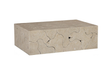 Phillips Collection Teak Slice Rectangle Oat Finish Coffee Table