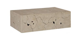 Phillips Collection Teak Slice Rectangle Oat Finish Coffee Table