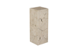 Phillips Collection Teak Slice Pedestal Square Oat Finish MD Accent