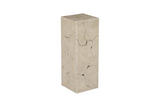 Phillips Collection Teak Slice Pedestal Square Oat Finish MD Accent