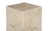 Phillips Collection Teak Slice Pedestal Square Oat Finish MD Accent