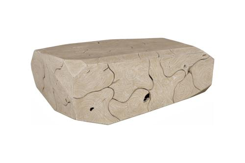 Phillips Collection Prism Oat Finish Coffee Table