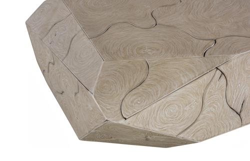 Phillips Collection Prism Oat Finish Coffee Table