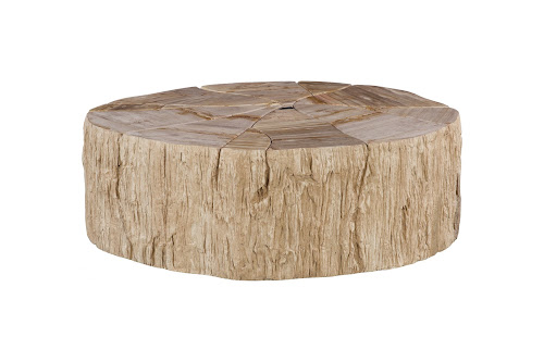 Phillips Collection Converge Petrified Rough Cream Coffee Table