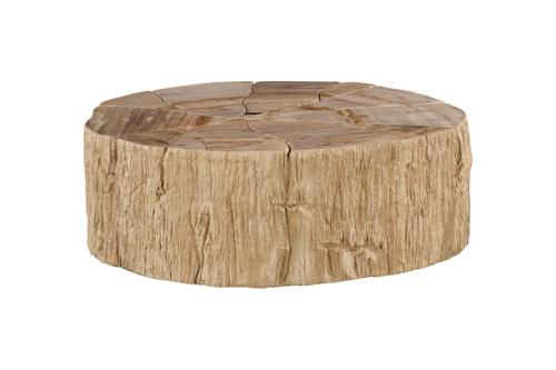Phillips Collection Converge Petrified Rough Cream Coffee Table