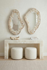 Phillips Collection Quartz Crystal Beige Mirror