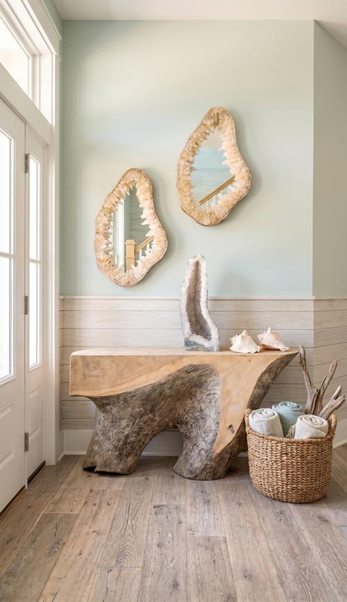 Phillips Collection Quartz Crystal Beige Mirror