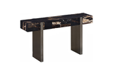 Phillips Collection Petramosaic  Table Brushed Stainless Steel Legs Console