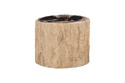 Phillips Collection Chaka Petrified Rough Cream Stool