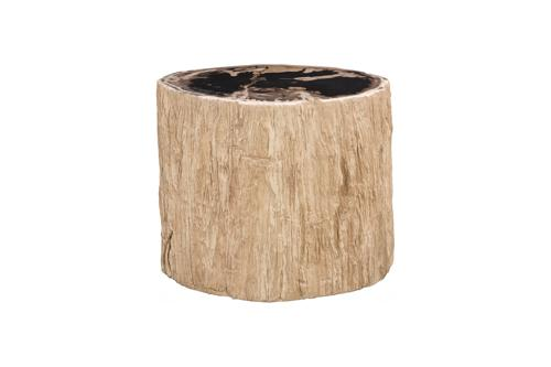 Phillips Collection Chaka Petrified Rough Cream Stool
