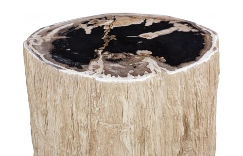 Phillips Collection Chaka Petrified Rough Cream Stool