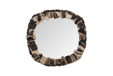 Phillips Collection Stacked Pebble Petrified Mixed Mirror