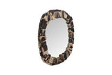 Phillips Collection Stacked Pebble Petrified Mixed Mirror
