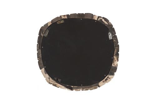 Phillips Collection Stacked Pebble Petrified Mixed Mirror
