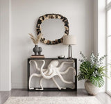 Phillips Collection Stacked Pebble Petrified Mixed Mirror