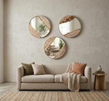 Phillips Collection Petrified River Brass Frame Large Mirror