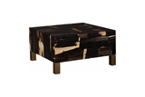 Phillips Collection Petramosaic With Brass Legs Coffee Table