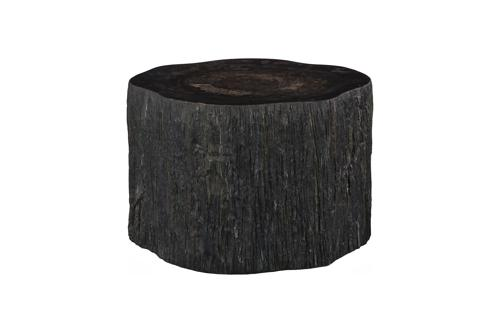 Phillips Collection Chaka Petrified Rough Black Large Coffee Table