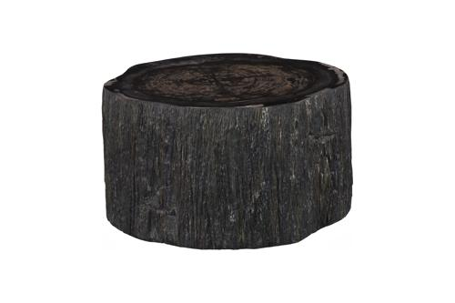 Phillips Collection Chaka Petrified Rough Black Small Coffee Table