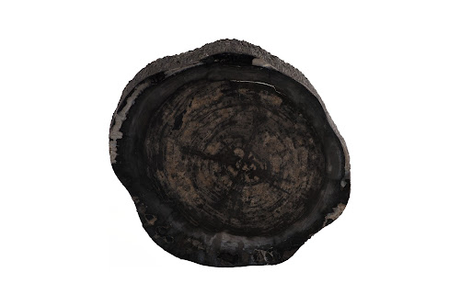 Phillips Collection Chaka Petrified Rough Black Short Coffee Table
