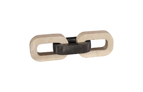 Phillips Collection Marble Triple Link Chain Mixed Tabletop
