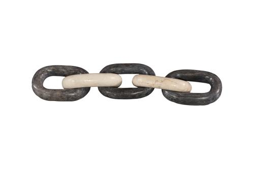 Phillips Collection Marble Quad Link Chain Mixed Tabletop