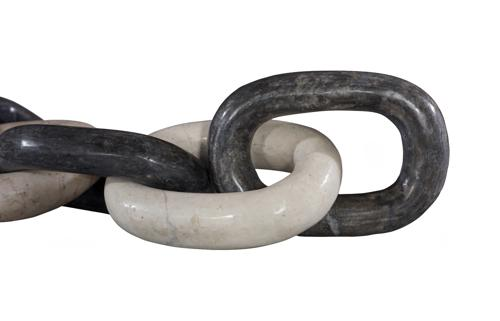 Phillips Collection Marble Quad Link Chain Mixed Tabletop