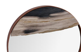 Phillips Collection Petrified Slice Copper Frame Medium Mirror