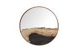 Phillips Collection Petrified Slice Copper Frame Small Mirror