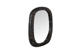Phillips Collection Morphic Petrified Rounded Black Frame Mirror