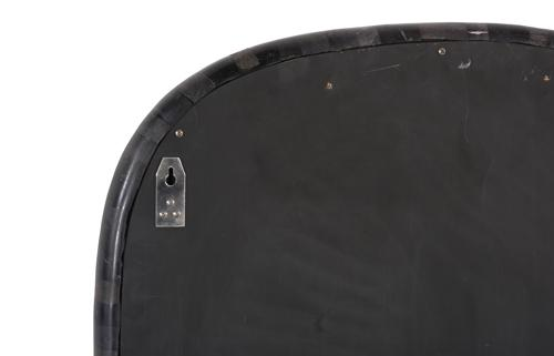 Phillips Collection Morphic Petrified Rounded Black Frame Mirror