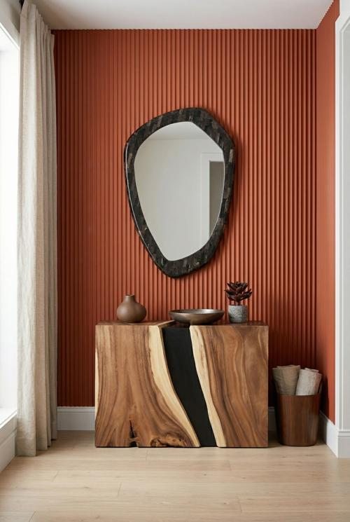 Phillips Collection Morphic Petrified Point Black Frame Mirror